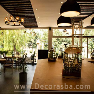 نورپردازی رستوران آجودانیه توسط شرکت معماری دکورسبا