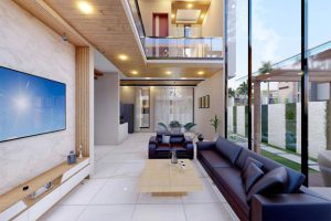 طراحی ویلا فلت