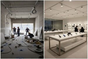 ایده بازسازی ساختمان تجاری، فروشگاه و مغازه + (مراحل، مجوز و هزینه) 72 بازسازی دکور مغازه