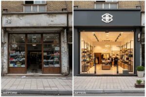 ایده بازسازی ساختمان تجاری، فروشگاه و مغازه + (مراحل، مجوز و هزینه) 78 بازسازی مغازه سرقفلی