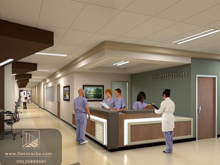 میز پیشخوان فضای درمانی مدرن پس از بازسازی