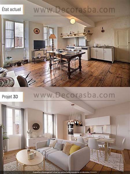تصویر قبل و بعد از بازسازی خانه - ایده برای بازسازی خانه قدیمی