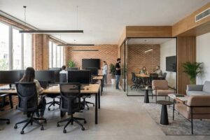 ایده بازسازی ساختمان اداری و دفترکار + (مراحل، مجوز و هزینه) 75 بازسازی آپارتمان اداری