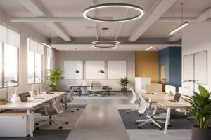 ایده بازسازی ساختمان اداری و دفترکار + (مراحل، مجوز و هزینه) 70 بازسازی دفتر اداری