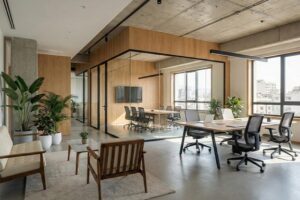 ایده بازسازی ساختمان اداری و دفترکار + (مراحل، مجوز و هزینه) 66 بازسازی ساختمان اداری