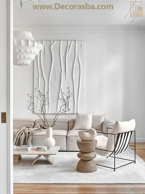 دکوراسیون داخلی مدرن 134 طراحی داخلی مدرن منزل با طرح های تک رنگ