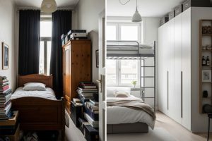 بازسازی اتاق خواب کوچک