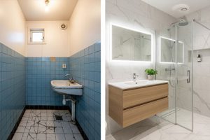 بازسازی سرویس بهداشتی کوچک