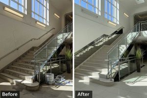 بازسازی راه پله آپارتمان