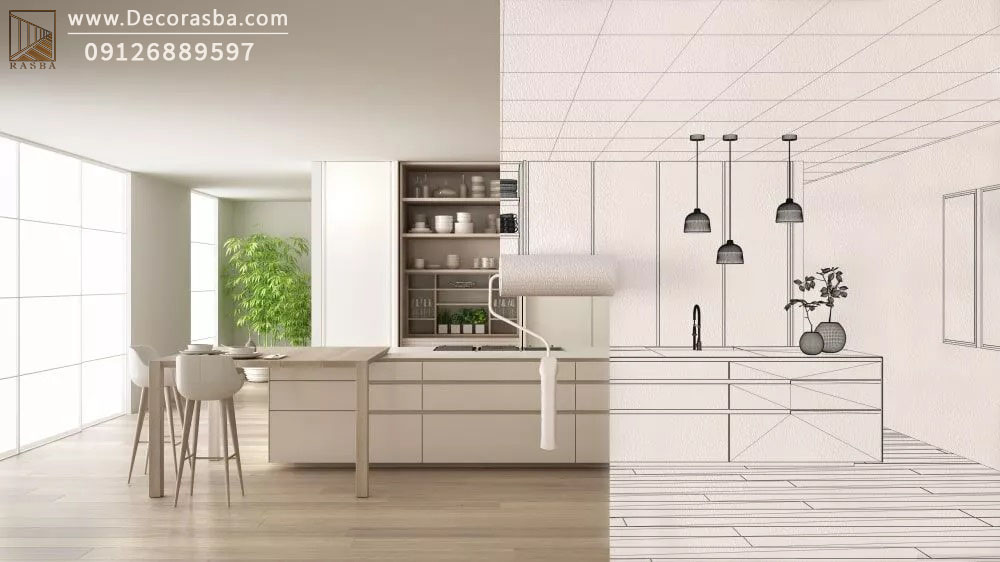 بازسازی واحد آپارتمانی با طرح مناسب