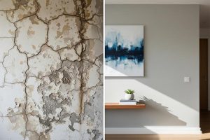 مراحل تعمیر نشست و ترک عمیق دیوار + (هزینه و متریال بازسازی) 55 تعمیر نشست دیوار