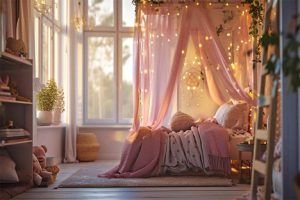 +15 دکوراسیون اتاق خواب دخترانه + (ایده دیزاین اتاق رویایی) 66 دیزاین اتاق خواب دخترانه