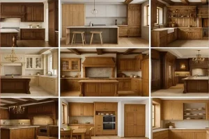 +10 دکوراسیون آشپزخانه چوبی + (بررسی بهترین متریال و سبک های طراحی) 73 مدل آشپزخانه چوبی
