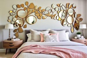 ایده تزیین دکور بالای تخت