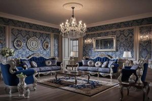 +15 دکوراسیون کاغذ دیواری برای فضاهای مختلف + (جدیدترین رنگ و مدل ها) 92 دکور کاغذ دیواری پذیرایی