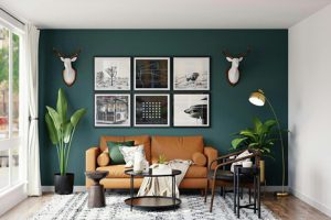 +15 دکور دیوار پذیرایی + (جدیدترین ایده های دیزاین) 82 دکوراسیون دیوار هال و پذیرایی