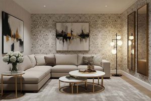 +15 دکور دیوار پذیرایی + (جدیدترین ایده های دیزاین) 71 دکوراسیون دیوار پذیرایی