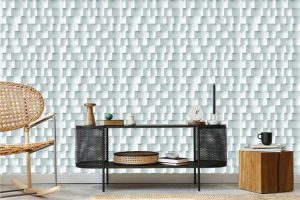 +15 دکوراسیون کاغذ دیواری برای فضاهای مختلف + (جدیدترین رنگ و مدل ها) 84 دکوراسیون پذیرایی با کاغذ دیواری سه بعدی