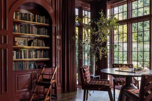 +15 دکوراسیون کتابخانه + (نکات انتخاب بهترین مکان و چیدمان کتابخانه) 89 کتابخانه شیک