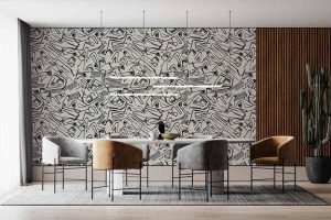 +15 دکوراسیون کاغذ دیواری برای فضاهای مختلف + (جدیدترین رنگ و مدل ها) 96 کوراسیون داخلی منزل با کاغذ دیواری