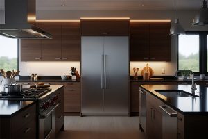 +12 ایده دکور کابینت کنار یخچال + (بهترین مکان قرارگیری یخچال) 72 عکس دکور یخچال