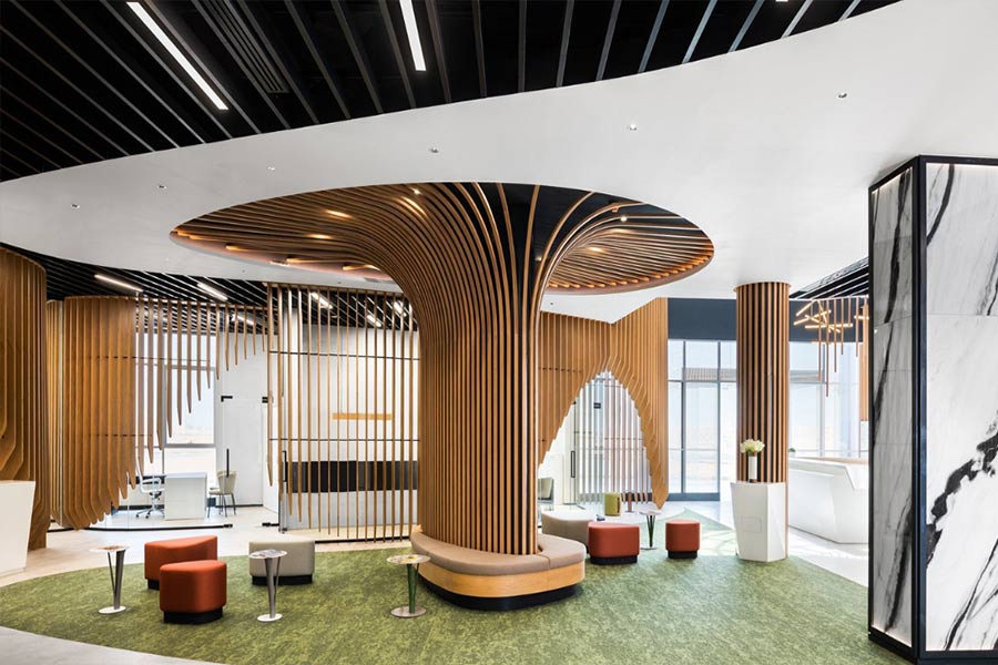 +15 ایده طراحی سقف مدرن برای فضاهای مختلف + (نکات انتخاب متریال) 90 طراحی سقف خانه