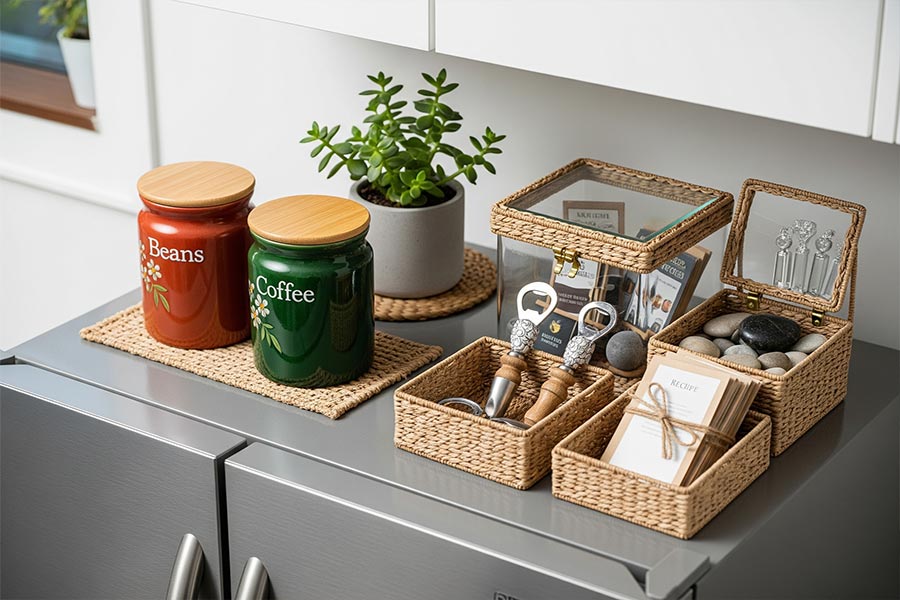 +12 ایده دکور کابینت کنار یخچال + (بهترین مکان قرارگیری یخچال) 66 دکور یخچال آشپزخانه