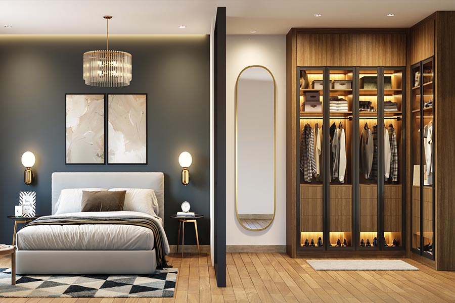 +15 طرح کمد دیواری جدید اتاق خواب + (نکات انتخاب متریال و اکسسوری) 74 مدل کمد دیواری اتاق خواب