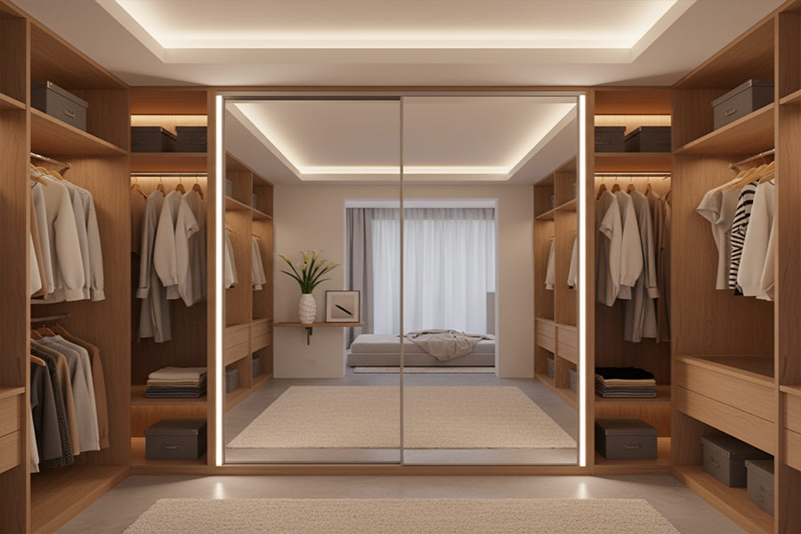 +15 طرح کمد دیواری جدید اتاق خواب + (نکات انتخاب متریال و اکسسوری) 72 کمد دیواری جدید اتاق خواب