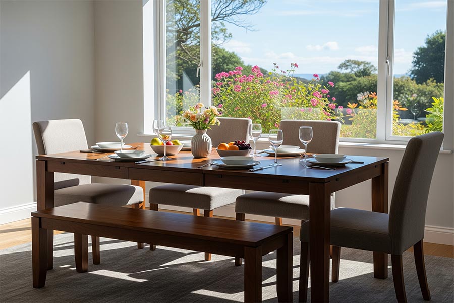 18 مدل دکور میز ناهار خوری + (ایده چیدمان شیک براساس ابعاد فضا) 86 بهترین مکان میز ناهارخوری