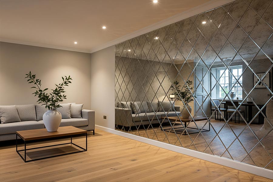 +25 طرح آینه دکوراتیو در دکوراسیون داخلی + (مکان های ایده آل نصب) 132 آینه کاری دکوراتیو