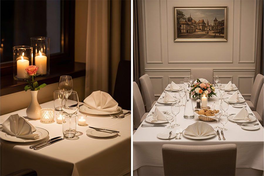 18 مدل دکور میز ناهار خوری + (ایده چیدمان شیک براساس ابعاد فضا) 92 چیدمان میز ناهار خوری