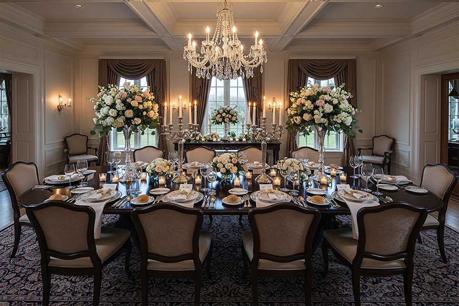 18 مدل دکور میز ناهار خوری + (ایده چیدمان شیک براساس ابعاد فضا) 94 دکور میز ناهارخوری