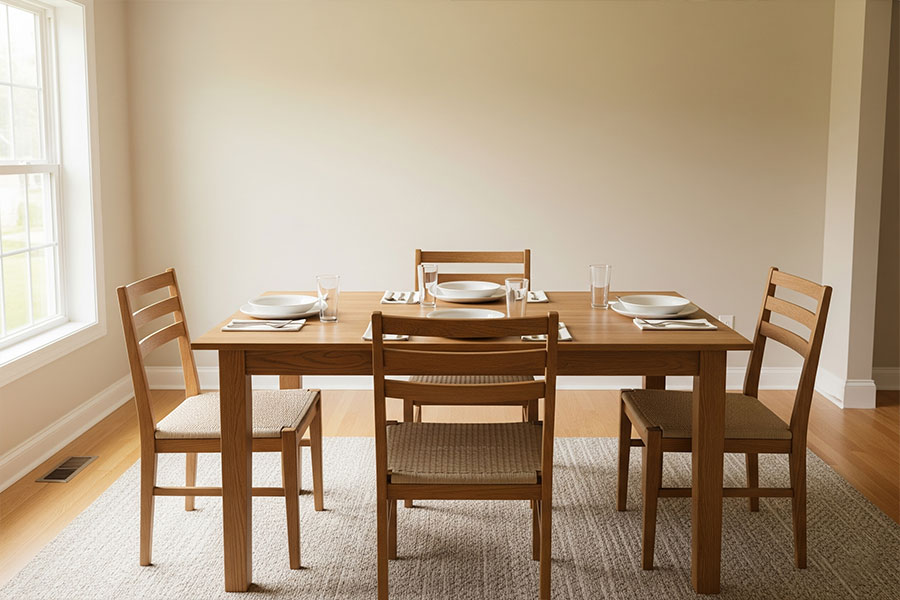 18 مدل دکور میز ناهار خوری + (ایده چیدمان شیک براساس ابعاد فضا) 93 دکوراسیون میز ناهار خوری