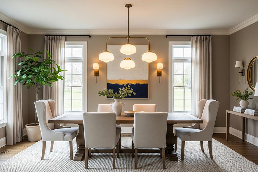 18 مدل دکور میز ناهار خوری + (ایده چیدمان شیک براساس ابعاد فضا) 99 میز ناهارخوری جدید