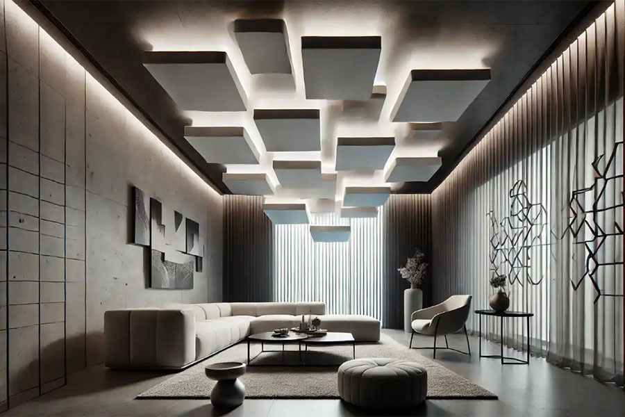 +15 ایده طراحی سقف مدرن برای فضاهای مختلف + (نکات انتخاب متریال) 84 نورپردازی سقف