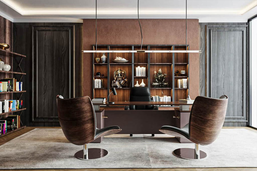 طراحی اتاق مدیریت لاکچری + (نحوه چیدمان، انتخاب رنگ، مبلمان و اکسسوری) 81 اتاق مدیریت