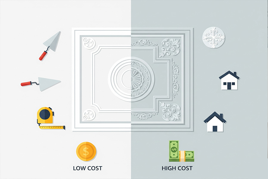 +12 مدل جدیدترین گچبری سقف پذیرایی شیک + (نکات اجرا) 77 قیمت گچبری سقف پذیرایی
