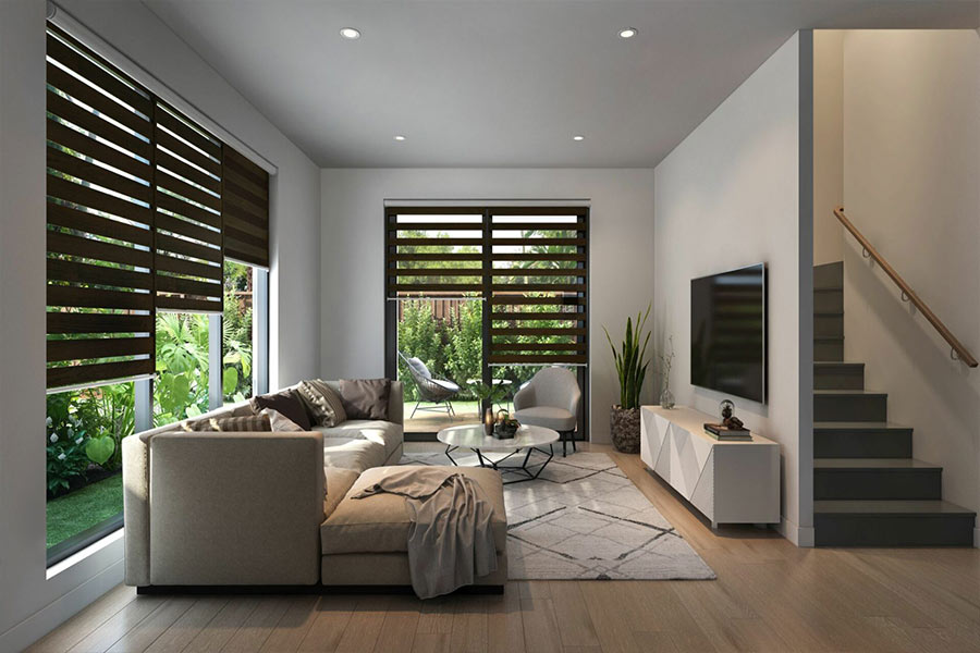 +15 مدل پرده پذیرایی جدید + (نکات انتخاب انواع پرده پذیرایی) 89 پرده زبرا برای پذیرایی