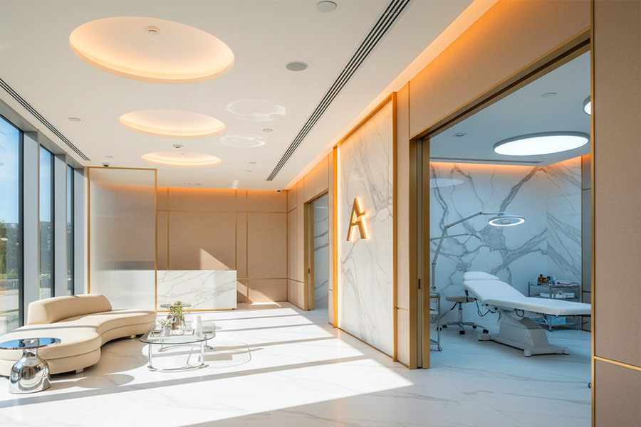 طراحی دکوراسیون مطب زیبایی
