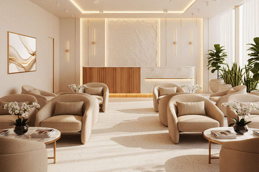 دکوراسیون داخلی کلینیک زیبایی