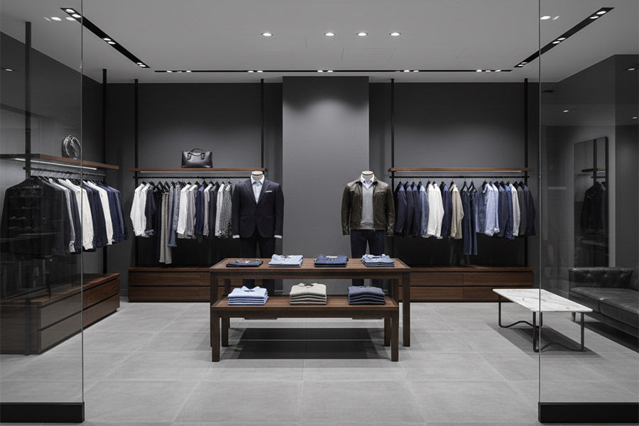 دکوراسیون مغازه پوشاک مردانه