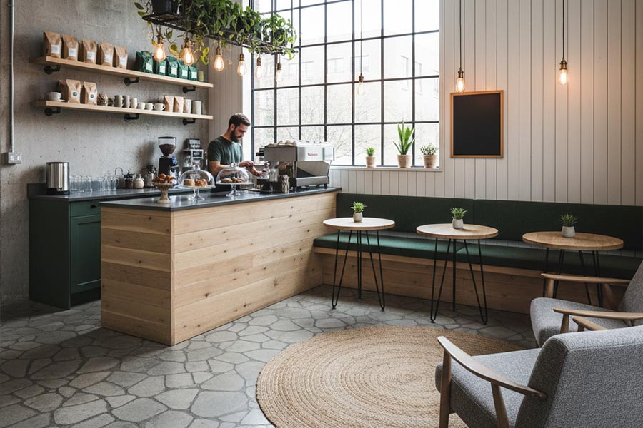 دکوراسیون کافه (+15 ایده ترند دیزاین دکور کافه قهوه) 72 دکوراسیون کافه قهوه