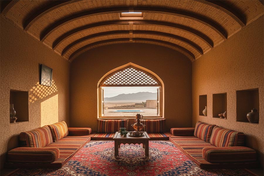 طراحی اقامتگاه بوم گردی + (اصول، ضوابط طراحی اقامتگاه گردشگری) 87 طراحی ریز فضاهای اقامتگاه بوم گردی