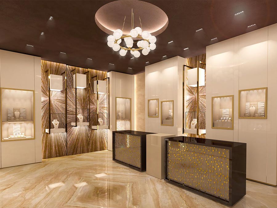 دکور طلا فروشی مدرن