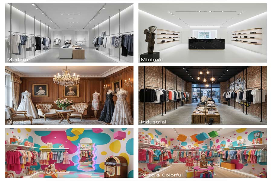 دکوراسیون لباس فروشی