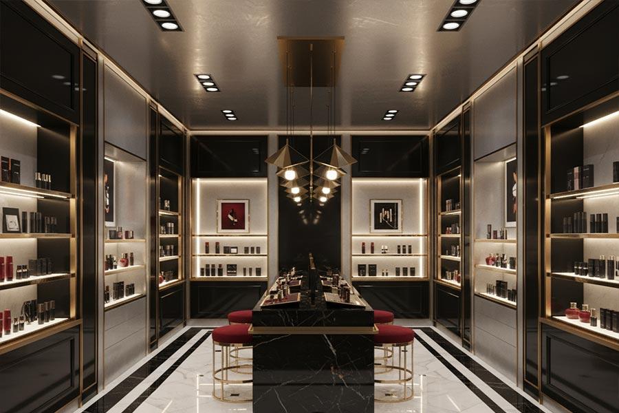 دکوراسیون لوازم آرایشی و بهداشتی + (مشاوره، طراحی و اجرا) 87 دکوراسیون لوازم آرایشی