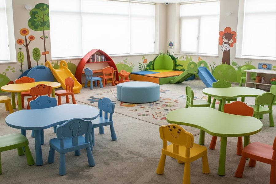 دکوراسیون مطب اطفال + (طراحی، مشاوره و اجرا) 78 چیدمان مبلمان و ارگونومی مناسب برای کودکان