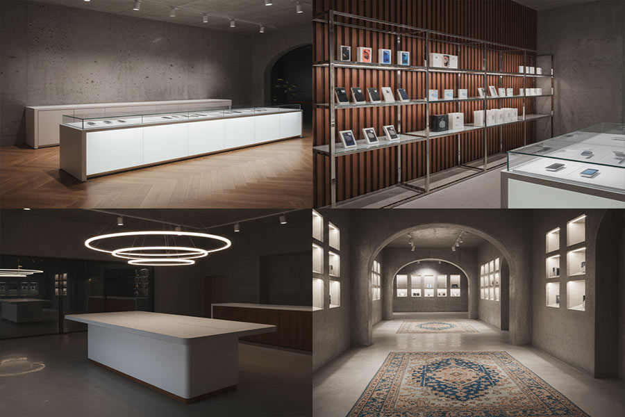 دکوراسیون موبایل فروشی و لوازم جانبی و تعمیرات + (مشاوره، طراحی و اجرا) 102 دکور موبایل فروشی