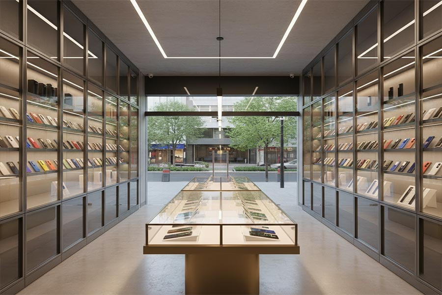 دکوراسیون موبایل فروشی و لوازم جانبی و تعمیرات + (مشاوره، طراحی و اجرا) 97 دکور مغازه موبایل